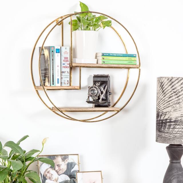Marly Round Floating Wall Shelf - 19.50 x 19.50 x 4.75