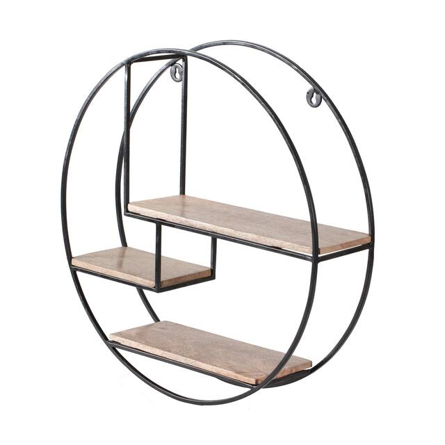 Marly Round Floating Wall Shelf - 19.50 x 19.50 x 4.75