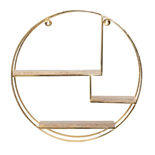 Marly Round Floating Wall Shelf - 19.50 x 19.50 x 4.75