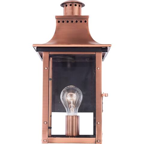 Quoizel Chalmers Aged Copper 1-light Outdoor Wall Lantern