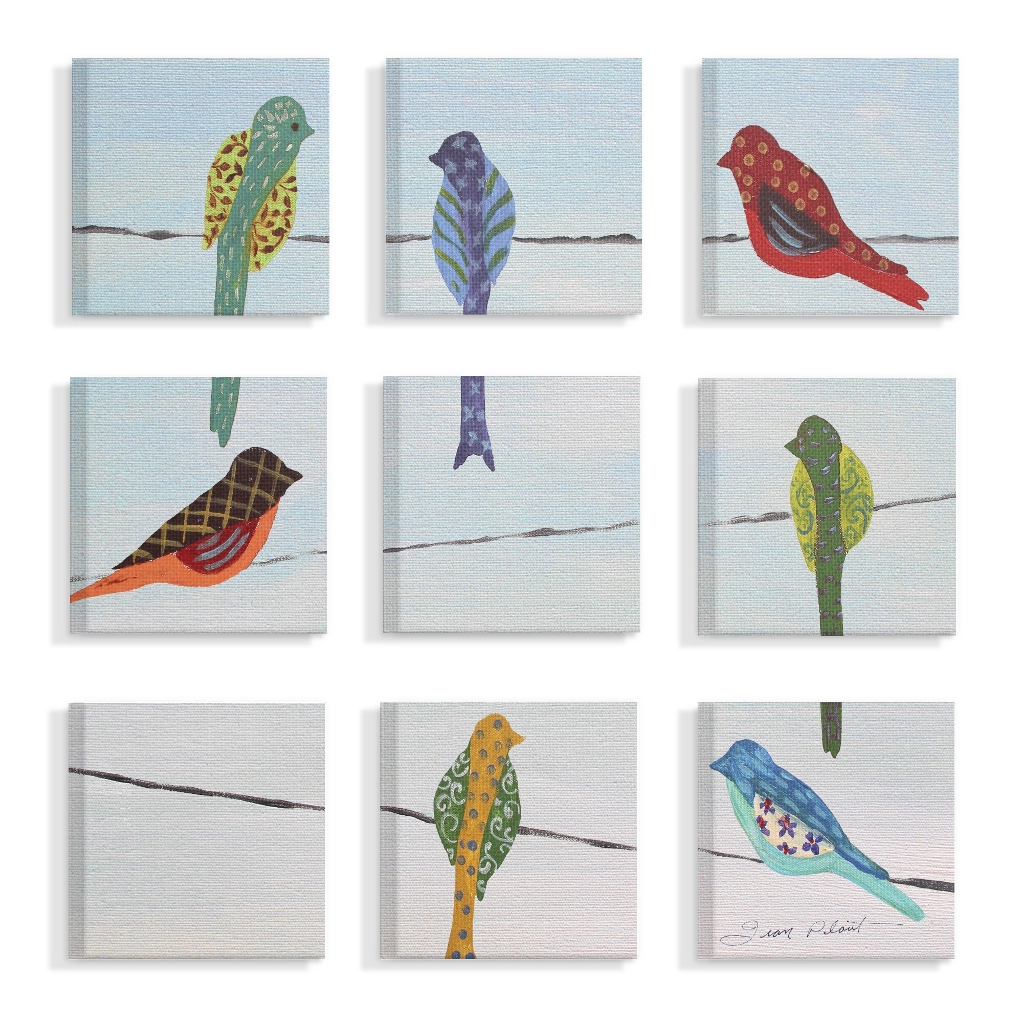 Shop The Stupell Home Decor Collection Multi Color Birds Sitting
