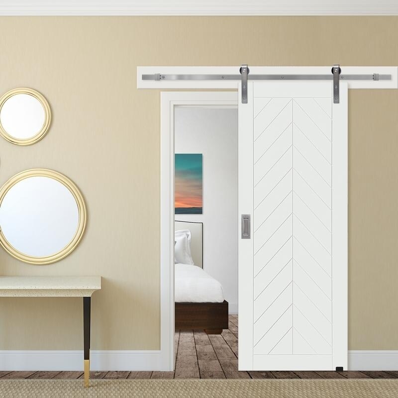 Shop Chevron Barn Door 42 X 84 Free Shipping Today