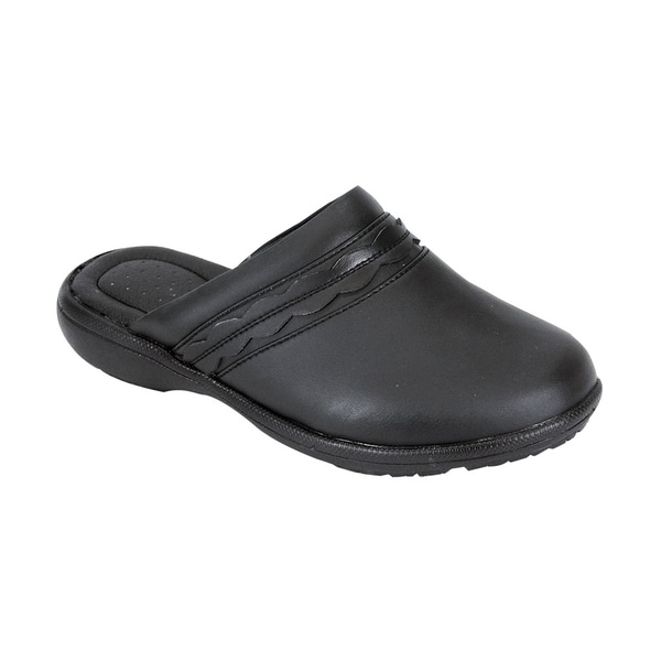 women's wide width mules and clogs