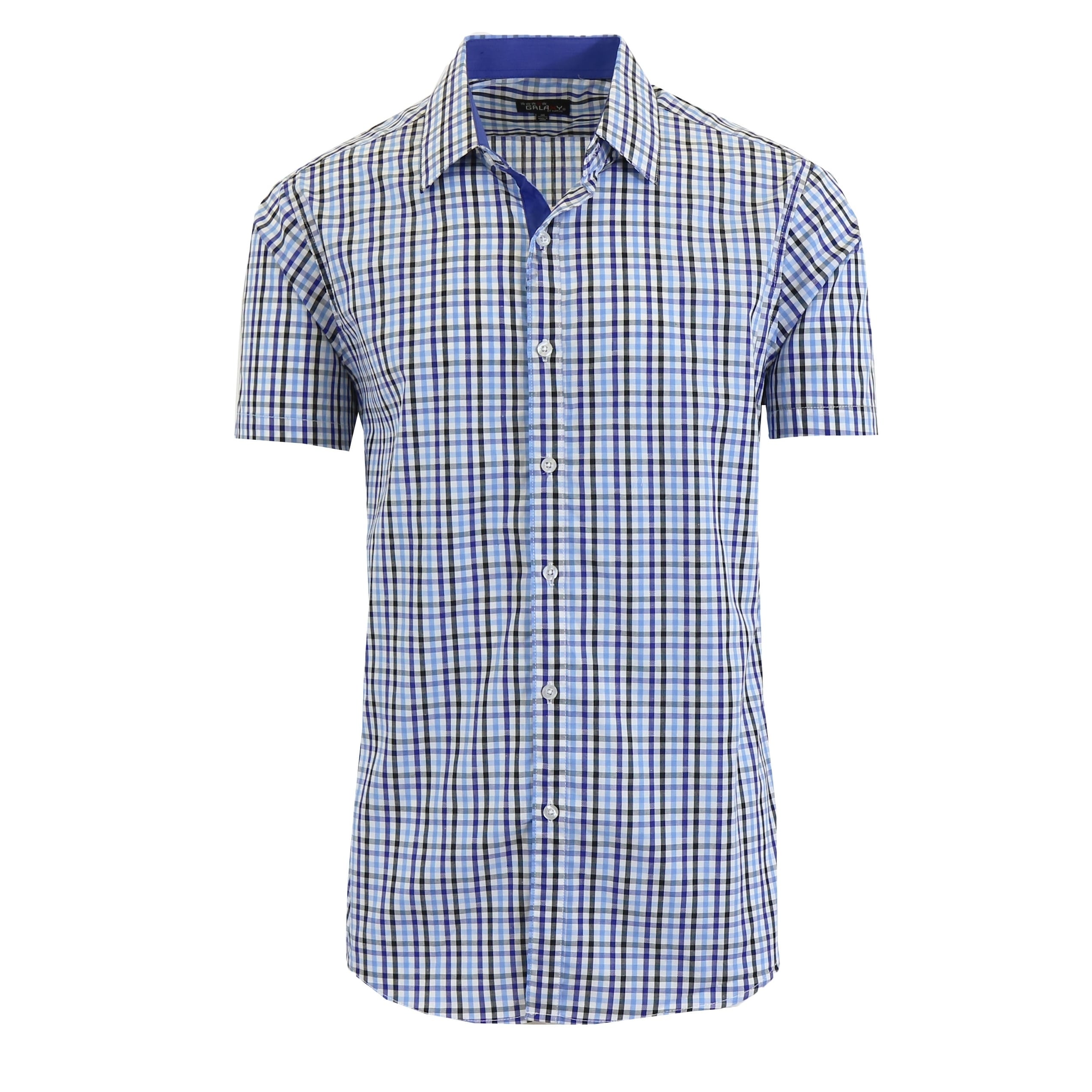 mens casual dress shirts short sleeve