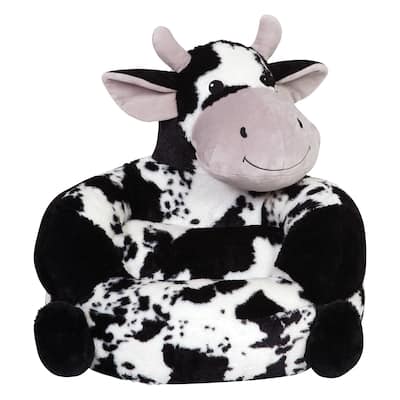 Children's Plush Cow Character Chair