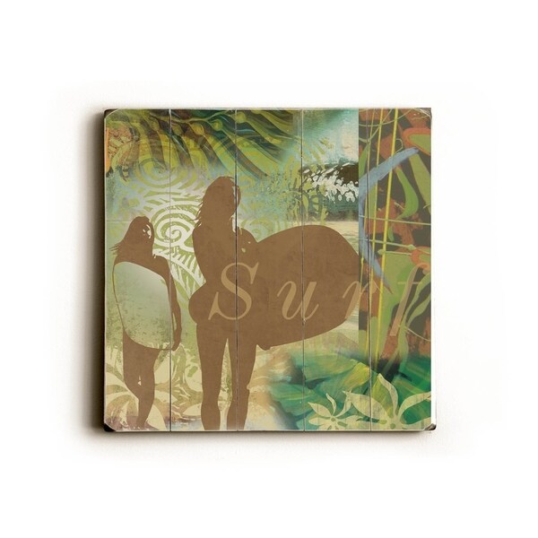 Surf - Planked Wood Wall Decor by Wade Koniakowsky
