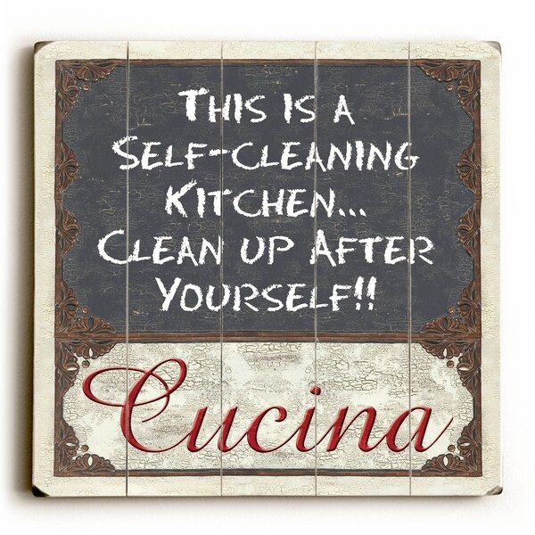 Cucina - Planked Wood Wall Decor by Debbie DeWitt
