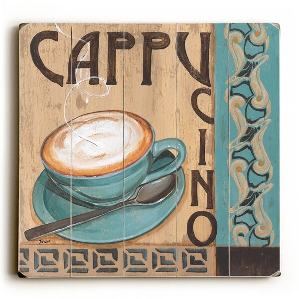 Cappucino - Planked Wood Wall Decor by Debbie DeWitt
