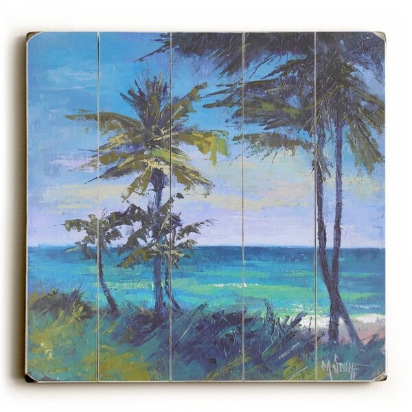 Jupiter Island - Planked Wood Wall Decor by Carol Schiff