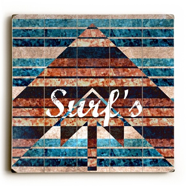 Surfs Up - Multi Planked Wood Wall Decor by Julia DiSano