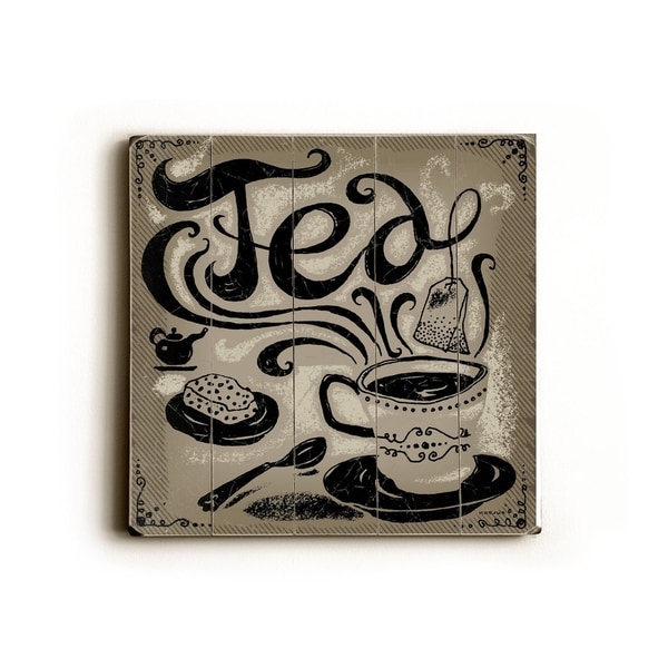 Tea - Planked Wood Wall Decor by Peter Horjus