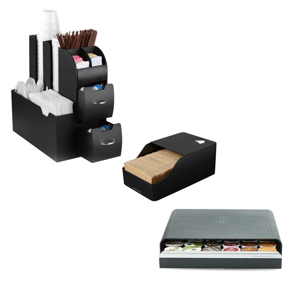 Mind Reader Coffee Condiment Organizer With Draw For 36 K Cups Mind Reader Coffee Condiment Organizer With Draw For 36 K Cups And A Sleeve