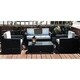 Outsunny 4 Piece Outdoor Rattan Wicker Sofa Sectional Patio Furniture Set - Thumbnail 1