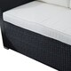 Outsunny 4 Piece Outdoor Rattan Wicker Sofa Sectional Patio Furniture Set - Thumbnail 4