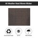 Outsunny Outdoor Rattan Wicker Poolside Chaise Lounge Chair with Adjustable Backrest - Mixed Brown - Thumbnail 3