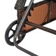 Outsunny Outdoor Rattan Wicker Poolside Chaise Lounge Chair with Adjustable Backrest - Mixed Brown - Thumbnail 8
