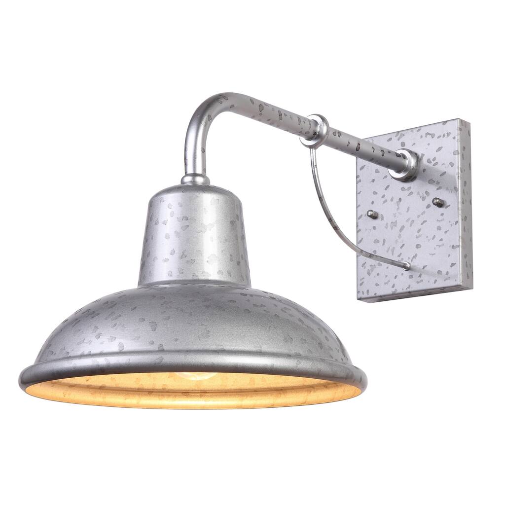 Tanner 1 Light Exterior Wall Lighting in Galvanized finish - Galvanized finish