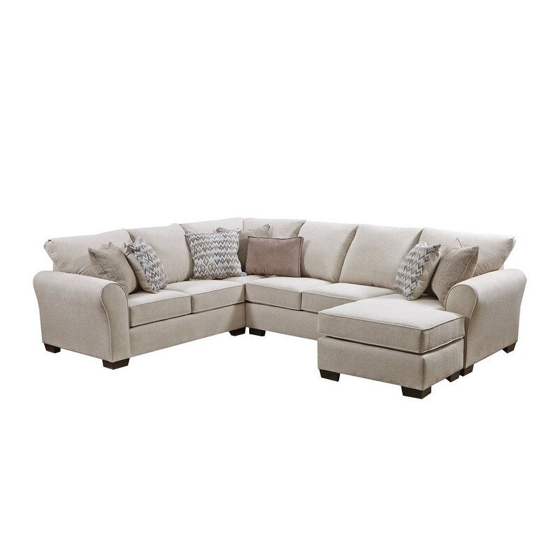Simmons Upholstery Britton Sectional Sofa Sleeper Simmons Upholstery Britton
