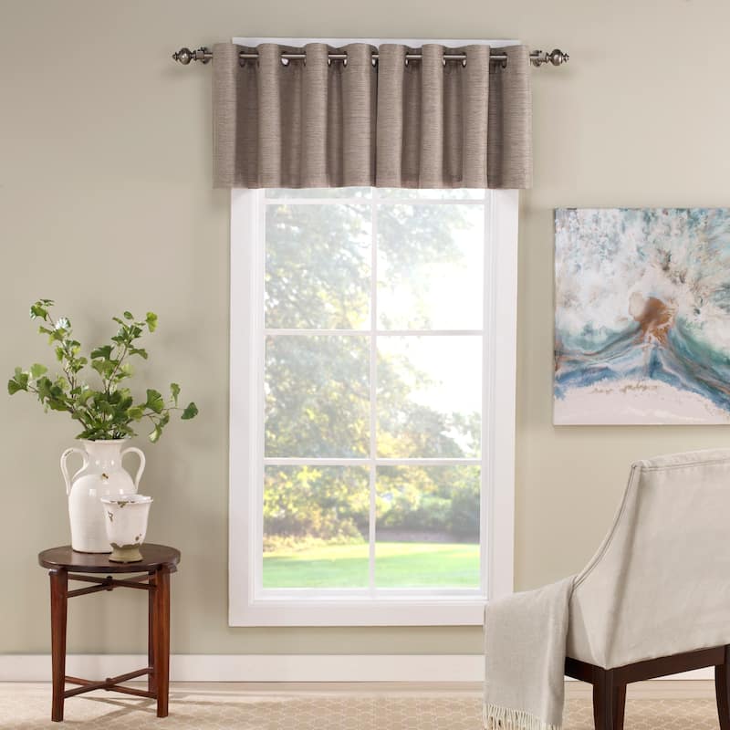 Eclipse Newport Blackout Window Valance - 52x24 - Mushroom