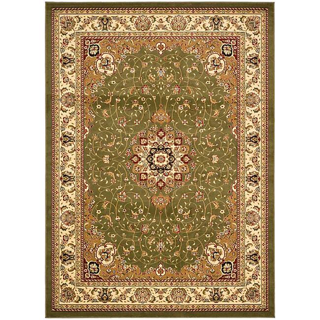 Large Lyndhurst Collection Sage/ivory Rug (8 X 11)