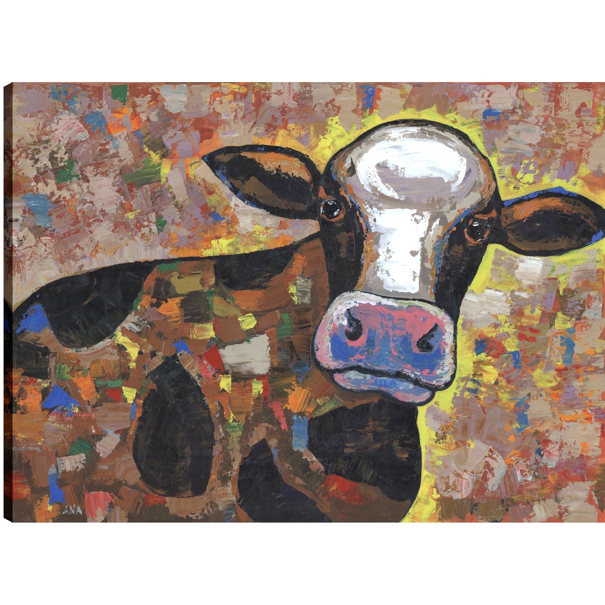 Shop Cow I Animal Art Fresh Printed Canvas Wall Art Decor