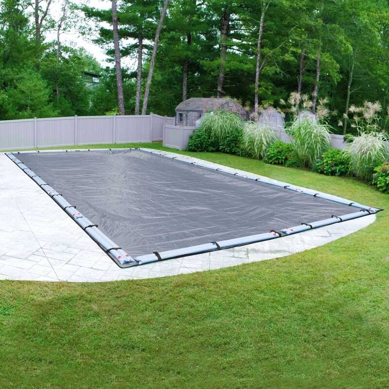 Pool Mate Commercial-Grade Slate Blue Winter Cover for In-Ground Swimming Pools - 12 ft. x 24 ft. pool