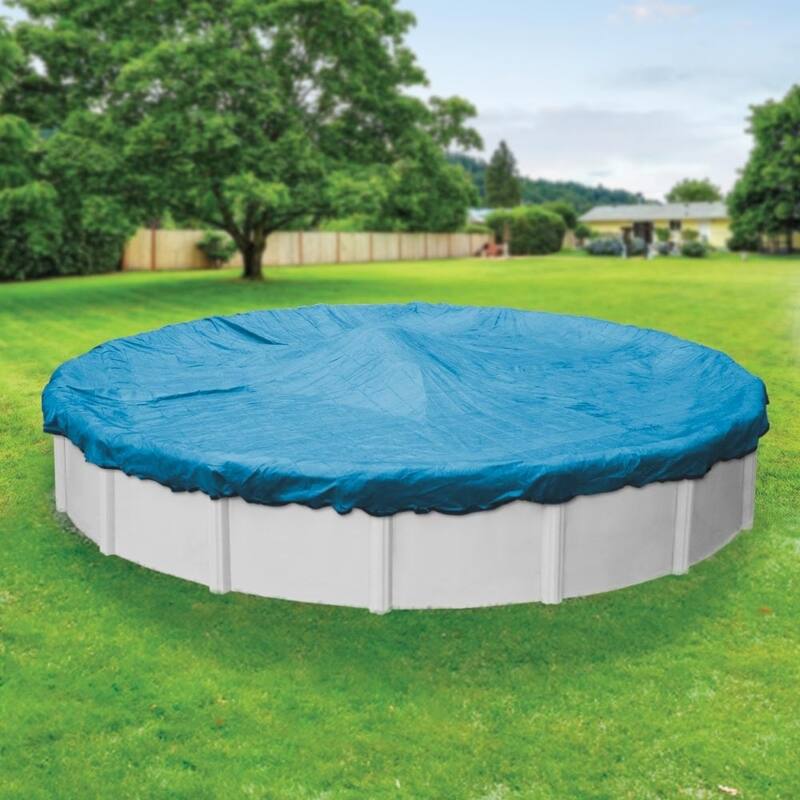 Robelle Blue Mesh Winter Cover for Round Above-Ground Swimming Pools