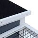 Pawhut 36" Wooden Outdoor Rabbit Hutch Elevated Bunny Cage with Enclosed Run