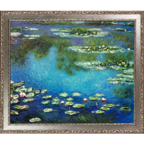 Claude Monet 'Water Lilies' Hand Painted Oil Reproduction