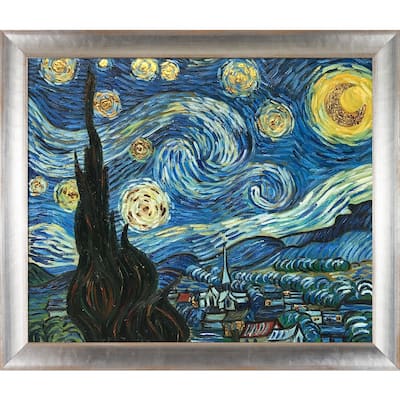 La Pastiche Vincent Van Gogh 'Starry Night' (Luxury Line) Hand Painted Oil Reproduction