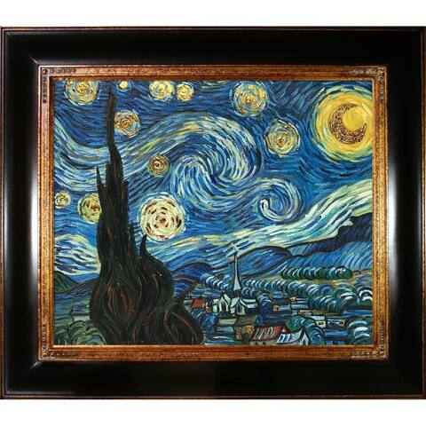 Vincent Van Gogh 'Starry Night' (Luxury Line) Hand Painted Oil Reproduction