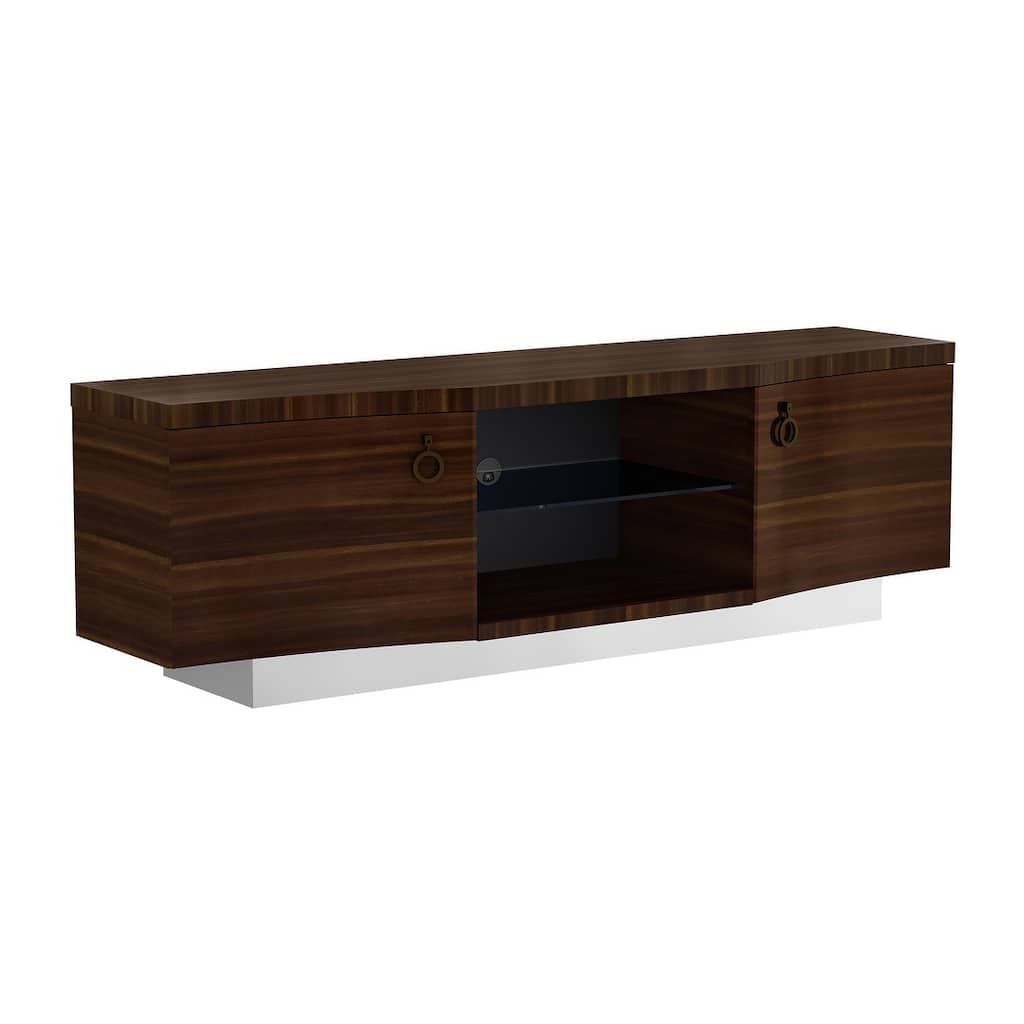 Walnut Finish TV Stand