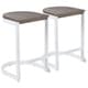 preview thumbnail 16 of 27, Industrial Demi Counter Stool in Metal and Wood by LumiSource (Set of 2)