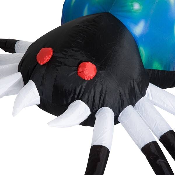 Homcom 5 Outdoor Airblown Inflatable Halloween Decoration Giant Spooky Spider On Sale Overstock 22468521