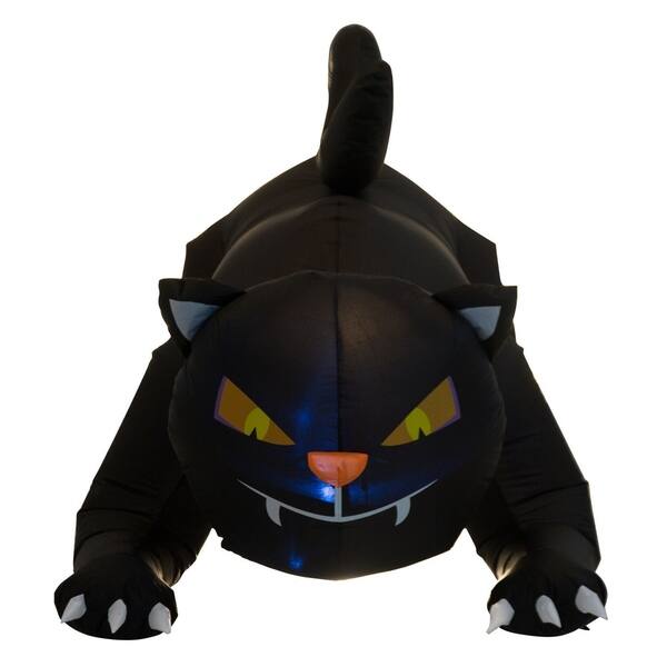 Shop Homcom 6 Giant Creeping Black Cat Halloween Led Lighted