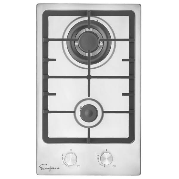 Empava 12 In Gas Cooktop 2 Italy Sabaf Burners Top Tempered Gas Cooktop 2 Italy Sabaf Burners