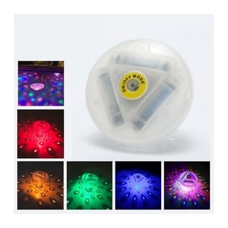 Rotating Floating Lamp Underwater RGB LED Light Glow Show Swimming Pool Tub Spa