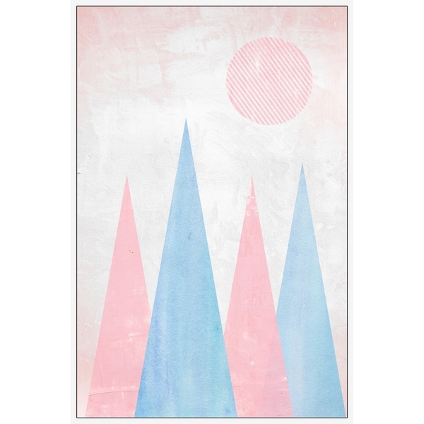 Marmont Hill - Handmade Pyramid Quartet Floater Framed Print on Canvas
