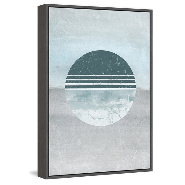 Marmont Hill - Handmade Teal Surprise Floater Framed Print on Canvas