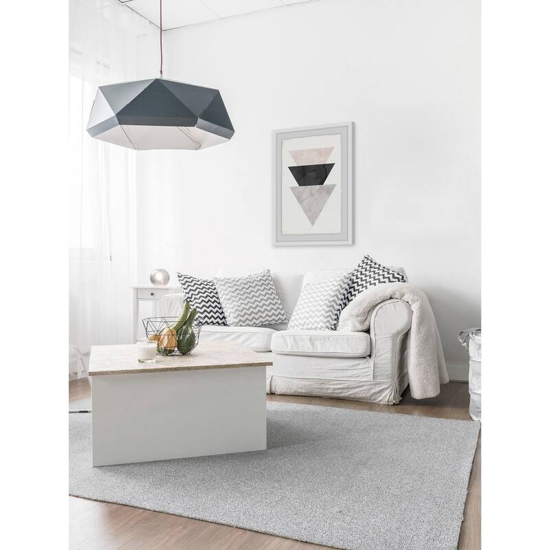 Triangle Stack' Framed Painting Print