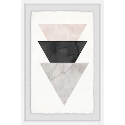 Triangle Stack' Framed Painting Print