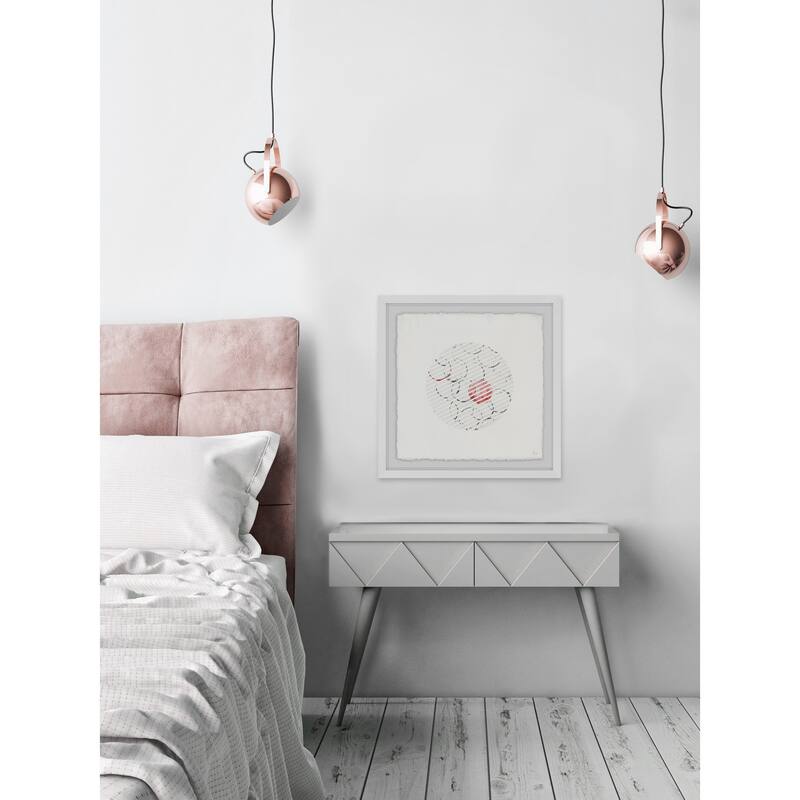 Pink Materialization' Framed Painting Print