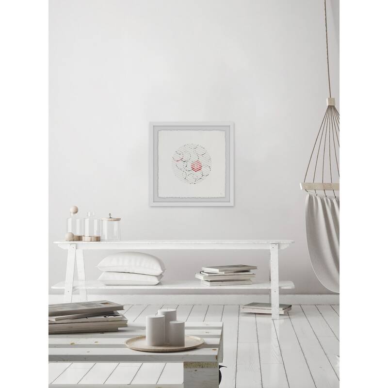 Pink Materialization' Framed Painting Print