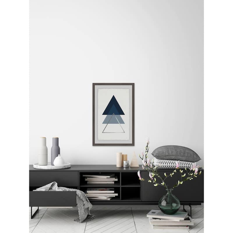 Blue Ascension III' Framed Painting Print