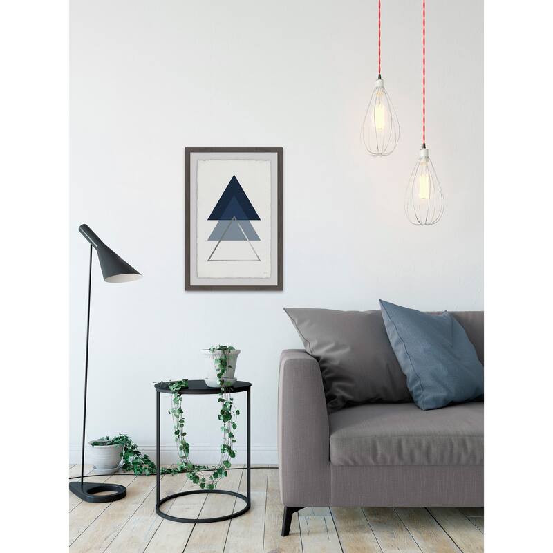Blue Ascension III' Framed Painting Print