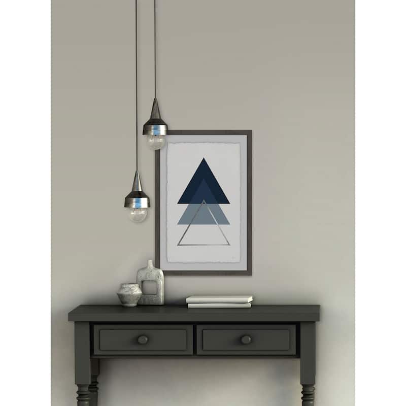 Blue Ascension III' Framed Painting Print