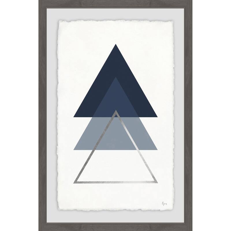 Blue Ascension III' Framed Painting Print
