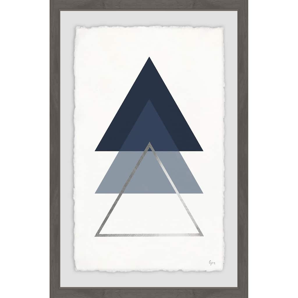Blue Ascension III' Framed Painting Print