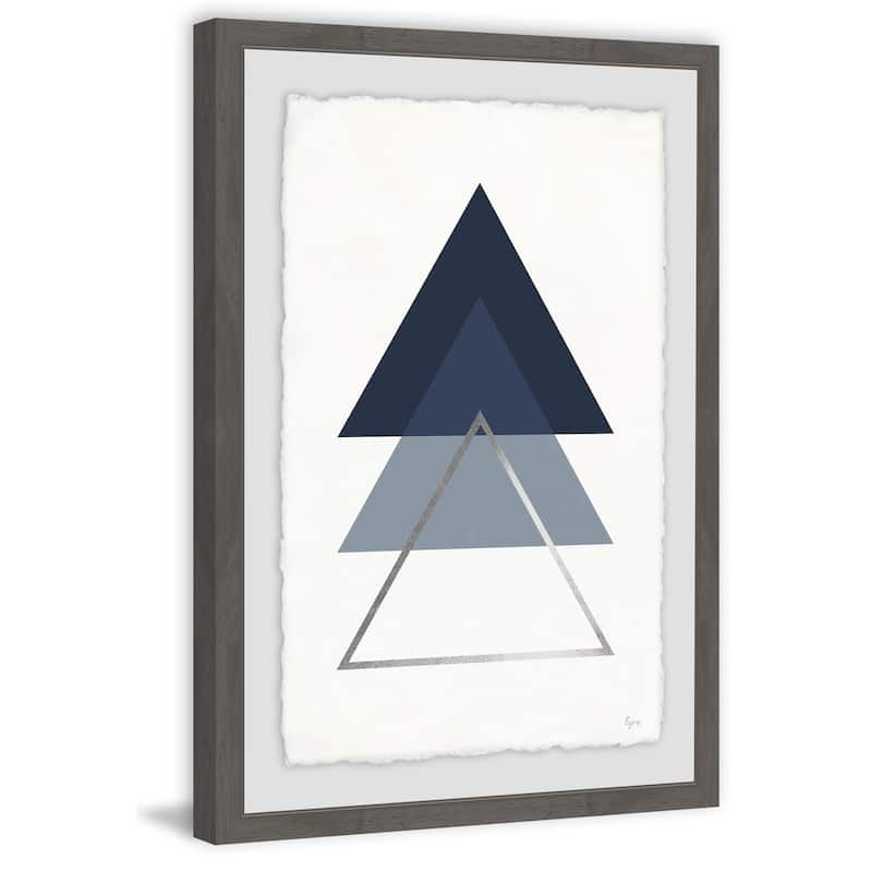 Blue Ascension III' Framed Painting Print