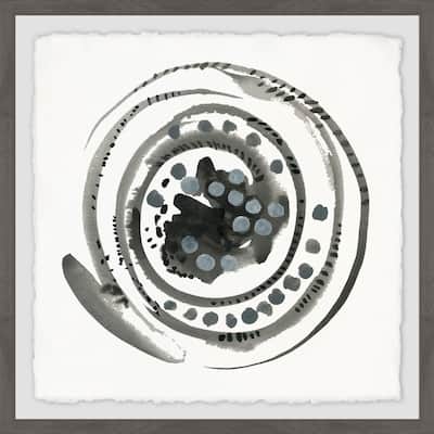 Swirl of Black' Framed Painting Print